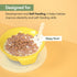 Childlike Behavior 3-in-1 Food Snack Bowl - Baby Suction Plate Set - Self-Feeding Starter Kit Milk with Cereals for Babies with Lid, Training Spoo...