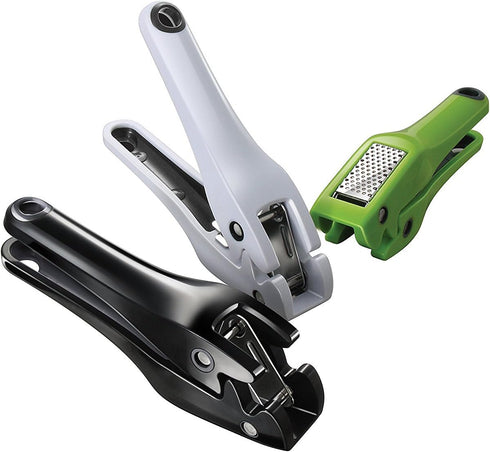 Garlic Press | Easy Clean Mincer Crusher with Removable Stainless Steel Press Plate | Efficient No Peel Garlic Press | Patented Easy Squeeze Mecha...