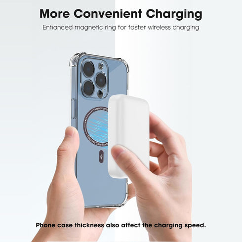 Magnetic Ring for Phone Case 2pack?Universal Magnetic Ring Sticker Support Wireless Charging Magnetic Adapter Ring Compatible with All Phones & Ca...