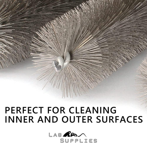 8 Inch Nylon Tube Brush Set, 12 Piece Variety Pack | for Cleaning Hard-to-Reach Spaces...