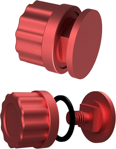 Red Welding Hood Pipeliner Helmet Fasteners - 1Pair Aluminum Helmet Pipeliner Headgear Replacement Parts Accessories Screws Flip Hood, Anti-rust, ...