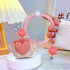 Wings Cable Protector for Apple Charger with Cute 3D Pink Love Heart Design, Data Line USB Charger Cover Wire Cord Saver DIY Charger Protector Com...
