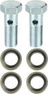 X AUTOHAUX 2 Set Universal Auto Banjo Bolt Brake Fitting Adapter Kit M12 x 1.25 Brake Line Thread Bolt with Washers...