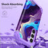 Hocase for Galaxy S23 Case, Shockproof Heavy Duty Protection Soft Silicone Rubber Bumper+Hard Plastic Hybrid Protective Case for Samsung Galaxy S2...
