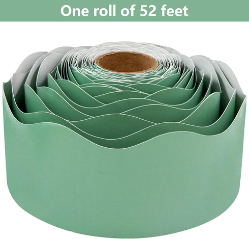 Eucalyptus Green Bulletin Board Border Scalloped Border Trim for Classroom 52ft One Roll...