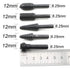 JIUWU 10pcs Black 6.35mm Shank Twist Rotary Burr Drill Bits Wood Carving File Rasp Die Grinder DIY Woodworking Chisel Rotating Embossed Grinding H...