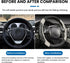 Car Steering Wheel Cover, Universal 15 Inch, Elastic Microfiber Leather Sporty Auto Steering Wheel Protector, Non Slip & Breathable, Car Interior ...