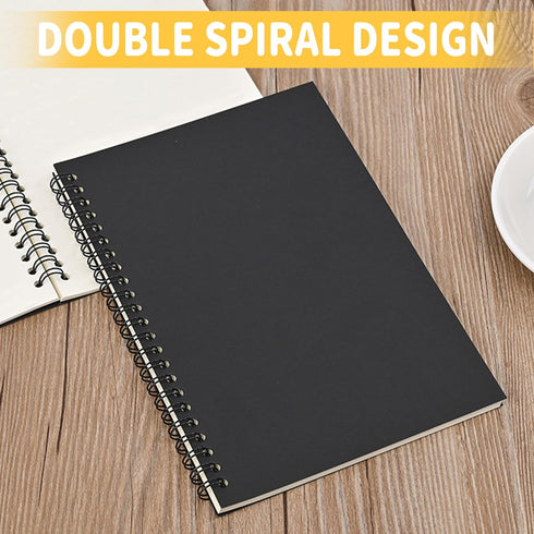 BoAn Spiral Notebooks Journal 8.5” x 11”, 2 Pack A4 Large Note Book for Women & Men, The Notebook for Work Note Taking Journals Sketch Book 76 Pag...