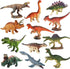RUSON 12 Pcs Mini Dinosaur Animals Figures Toys, Realistic Dinosaur Playset Figurines Cake Topper Toy Set Christmas Birthday Easter Egg Gift Party...