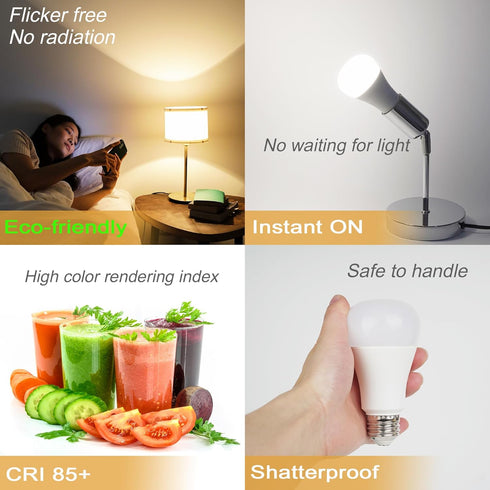 GREENIC 15 Watt Led Light Bulb, Small A19 E26 Base Led Bulbs 100 Watt Equivalent, 3000K Warm White Lightbulb, 120V 15W 1600lm Soft Light Bulbs for...
