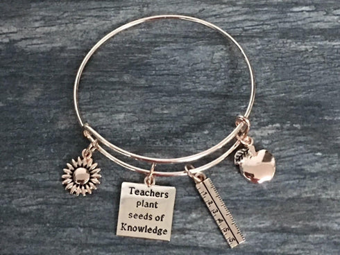 Infinity Collection Teacher Bracelet, Teacher Jewelry, Teacher Gift - Show Your Teacher Appreciation...