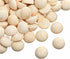 100pcs Half Wood Balls Unfinished Natural Half Ball Split Wood Balls for DIY Projects and Craft Supplies (15mm)...