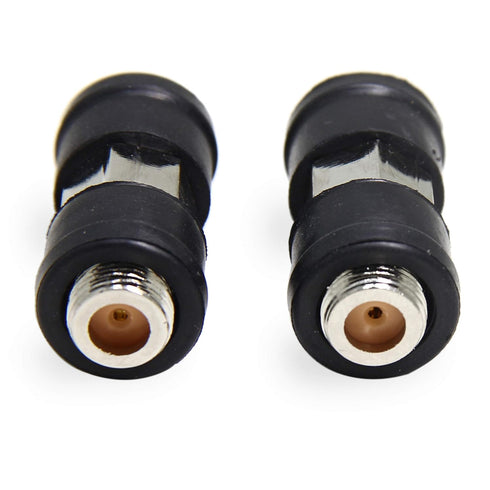 Outdoor Coaxial Cable Connector, 2-Pack RG6 Coax Coupler Barrel, F Female to Female Extension Connector 3GHz Weatherproof for Outdoor RG6 Cable, T...