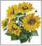 HUKI Stamped Cross Stitch Kits for Adults 11CT Counted Cross Stitch Kits for Beginners Embroidery Kits with Sunflower Pattern Cloth, Needles, Flos...