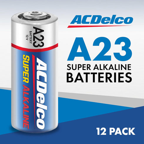 ACDelco 12-Count A23 Batteries, 12V Maximum Power Super Alkaline Battery Pack for Home Use, 5-Year Shelf Life, Reclosable Packaging...