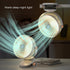 Portable Clip on Fan with 5-Speed Digital Display, 360° Rotation, Quiet Personal Cooling Small Table Fan, Battery Operated for Home Office, Stroll...