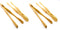 JapanBargain, Bamboo Wood Toaster Tongs Toast Tong Kitchen Tongs for Cooking Serving Bread Fruit Pickles, 10.5 inch, 4 Pack...