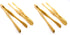 JapanBargain, Bamboo Wood Toaster Tongs Toast Tong Kitchen Tongs for Cooking Serving Bread Fruit Pickles, 10.5 inch, 4 Pack...