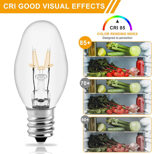 AMI PARTS 22002263 Dryer Light Bulb 10W 120V Fit for Whirlpool Replaces WP22002263 3406124 4344740 PS11739347 AP6006279 (2pcs)