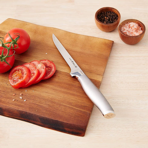 HENCKELS Modernist Razor-Sharp 5.5-inch Boning Knife, German Engineered Informed by 100+ Years of Mastery, Black/Stainless Steel...