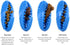 Dog Treat Toy Ball, Treat Dispensing dog toys, Slow Feeder Puzzle, and Dog Toys to Keep Them Busy with This Blue 3-in-1 Interactive Dog Ball for S...