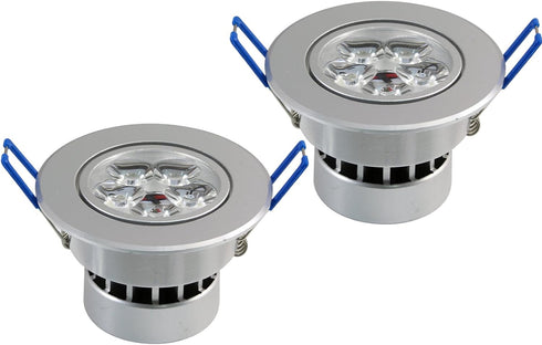 Lemonbest® Dimmable 110V 5W LED Ceiling Light Downlight, Warm White Spotlight Lamp Recessed Lighting Fixture, Halogen Bulb Replacement (2pcs)...