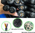 2Pin Waterproof Connector,2 Wire Male Female Plug LED Connector,with 12AWG IP68 25CM Extension Cable, for Car, Boat,Truck,Indoor/Outdoor LED Strip...