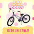 Bike Handlebar Streamers (2 pk) -Girls Bicycle Scooter Bow Design- Easy Attachment to Cycle's Handlebars & Fits Most Bikes -Cute Pink and Yellow -...
