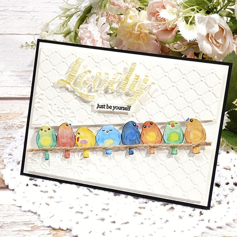Lots Cute Birds Metal Die Cuts for Card Making,Christmas Flower Frame Bird Card Cutting Dies Cut Stencils DIY Scrapbooking Album Decorative Emboss...
