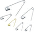 Dritz 1480 Safety Pins with Storage Box, Nickel plated Steel & Brass, Assorted Sizes (100-Count)...