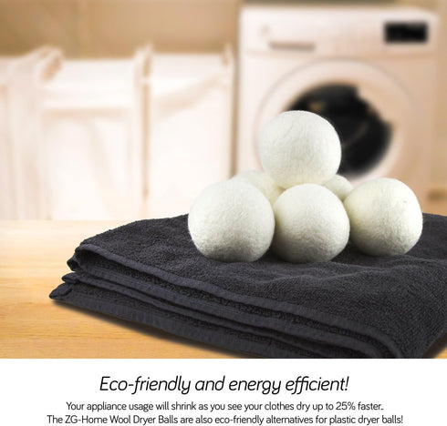 (Upgraded) SnugPad XL Size Wool Dryer Balls Natural Fabric Softener & 100% Organic Premium New Zealand Wool, Reduce Wrinkles & Save Time, Baby Saf...