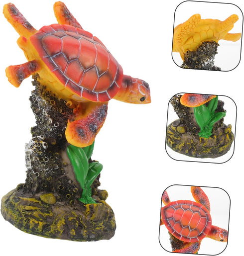 Kisangel Fish Tank Decoration Home Decor Fish Tanks Aquarium Marine Animal Ornament Sea Life Figurine Decorative Marine Animal Marine Animal Mini ...