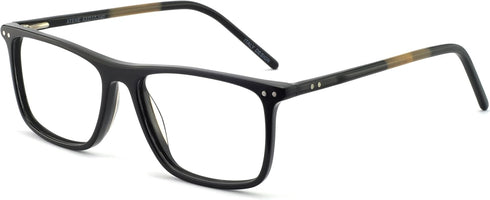 OCCI CHIARI Fashion Men‘s Glasses Square Eyeglasses Frames Clear Lense with Spring Hinge (A-Black+Brown)...
