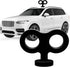 3D Car Wind Up Key, Cute Clockwork Wind Up Key for Back of Car Roof Decoration (Black)...