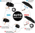 Anntrue Windproof Travel Umbrella, Auto Open Close Lightweight Compact Portable Backpack Folding Umbrella, Perfect for Car, Purse, Men and Women (...