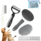 5 in 1 Dog Grooming Kit - Self-Cleaning Slicker Brush for Dogs and Cats - Shedding Brush Set for Short and Long Haired Pets - Includes Pet Comb, F...