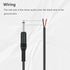 2 Pack 6ft Speaker Wire to 6.35mm 1/4 inch TS Mono Male Plug Adapter Connector to Bare Wire Open End Audio Cable for Microphone Speakers...