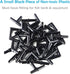Pawfly 40 Piece Aquarium Airline Tubing Connectors Black Plastic Inline Valve...