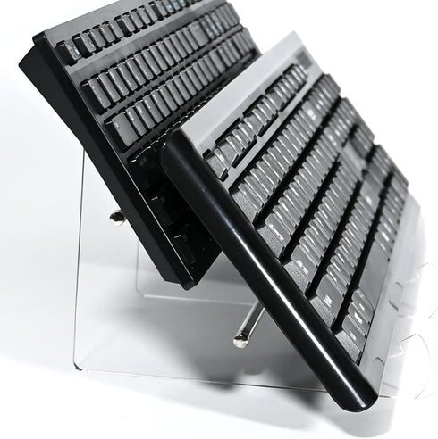 Acrylic Keyboard Display Stand 2-Tier Mechanical Keyboard Storage Rack Transparent Display Holder for Keybpard Tablet Picture Frames...
