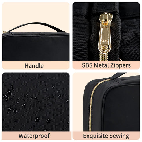 CUBETASTIC Travel Toiletry Bag, Makeup Bag for Women, Portable Water-resistant Small Travel Bag for Toiletries & Cosmetic Essentials...