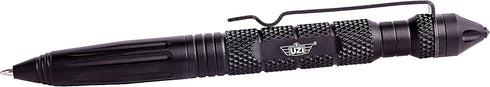 Uzi Tactical Pen with CuffKey in the Cap, Refillable Ultra Durable Aircraft Aluminum Ballpoint Pen Writing Tactical Pen Self Survivor Pen (Black)...