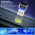 USB Bluetooth 5.4 Adapter for PC 2024, Plug and Play Bluetooth Dongle Receiver with BR+EDR+BLE+LMP13.X, Long Range Support Windows 11/10/8.1 for D...