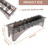 Hair Clipper Guard and Comb Holder Case - Professional Organizer for Universal Hair Clippers with 10 Slots - Rectangular Plastic Guide Comb Storag...