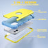 IDweel for iPhone 11 Case with Screen Protector(Tempered Glass), Hybrid 3 in 1 Shockproof Slim Fit Heavy Duty Protection Hard PC Cover Soft Silico...