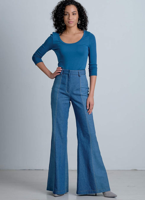 McCall Pattern Company McCall's Women's Bell Bottom Pants Sewing Patterns, Sizes 14-22,Blue...