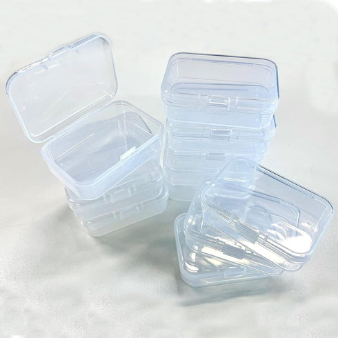 Bead Organizer Box, Small Clear Plastic Beads Storage Containers Box, Bead Organizers with Lid, Mini Storage Box Use for Diamond Art?DIY Crafts?Pi...
