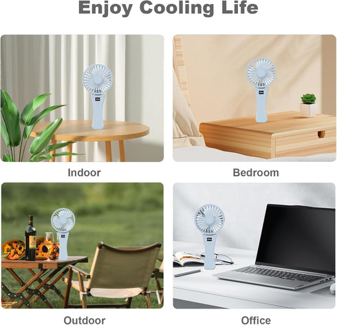 Portable Handheld Fan, 1200mAh Portable Fan Rechargeable, Electric Fan for Travel Office Room...