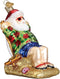 Old World Christmas Ornaments Sunning Santa Glass Blown Ornaments for Christmas Tree...