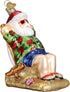 Old World Christmas Ornaments Sunning Santa Glass Blown Ornaments for Christmas Tree...