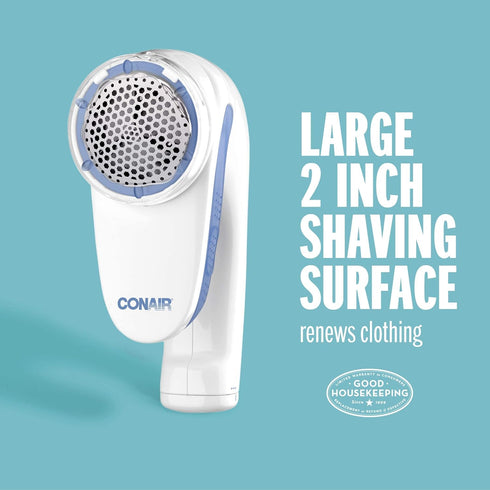 Conair Fabric Shaver and Lint Remover, Battery-Operated Portable Clothes Shaver with 3 Settings, Fuzz Remover for Sweaters, Clothing and Furniture...
